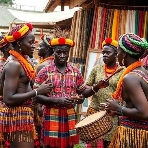 A cultural tour of Kampala showcasing local art, music, and crafts