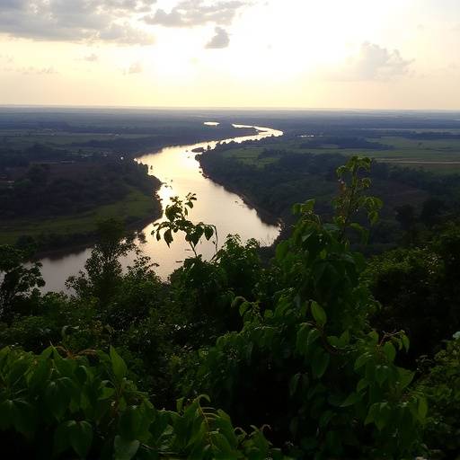 Jinja town view of the Nile River