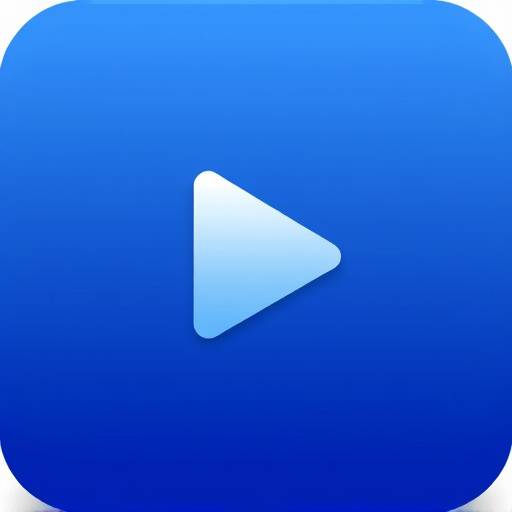 Video play icon with accessibility symbol overlayed